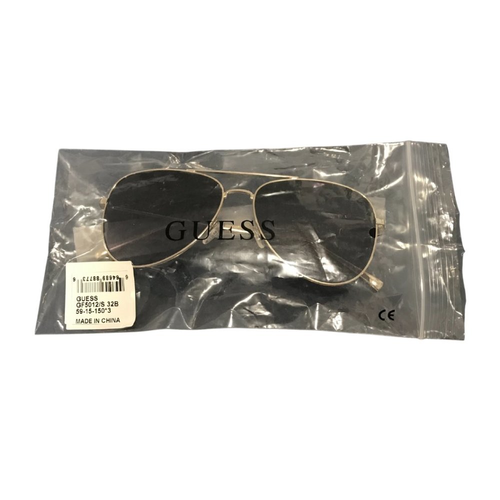 Guess Shiny Silver Aviator Glasses (NWT) - Picture 4 of 6